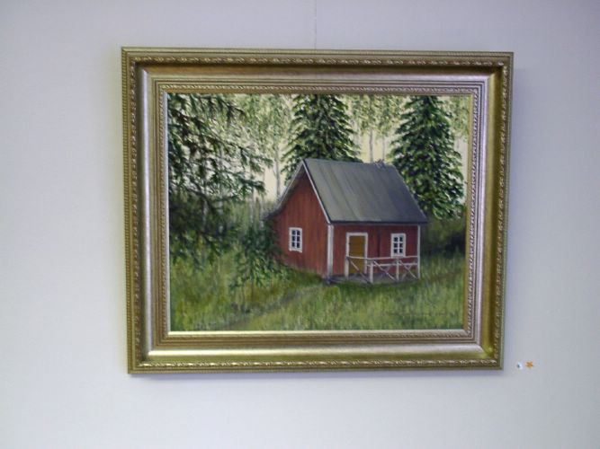 6. Vanhasauna (�ljy, 2002, 40 x 50) * [Klikkaa isommaksi kuvaksi]