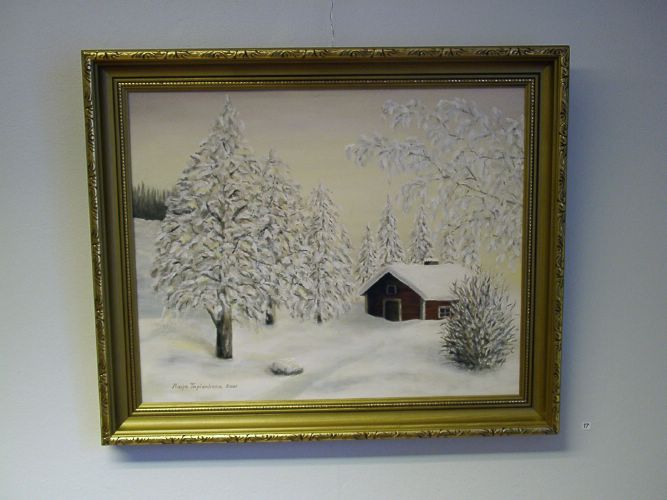 17. Joulusauna (�ljy, 2001, 45 x 55) * [Klikkaa isommaksi kuvaksi]