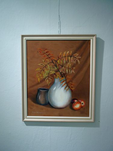 31. Pihlajanoksa (�ljy, 2003, 46 x 38)  [Klikkaa isommaksi kuvaksi]