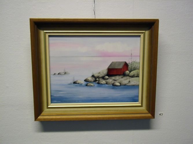 43. Yksin�inen vaja (posliinilaatta, 1995, 21 x 25) * [Klikkaa isommaksi kuvaksi]