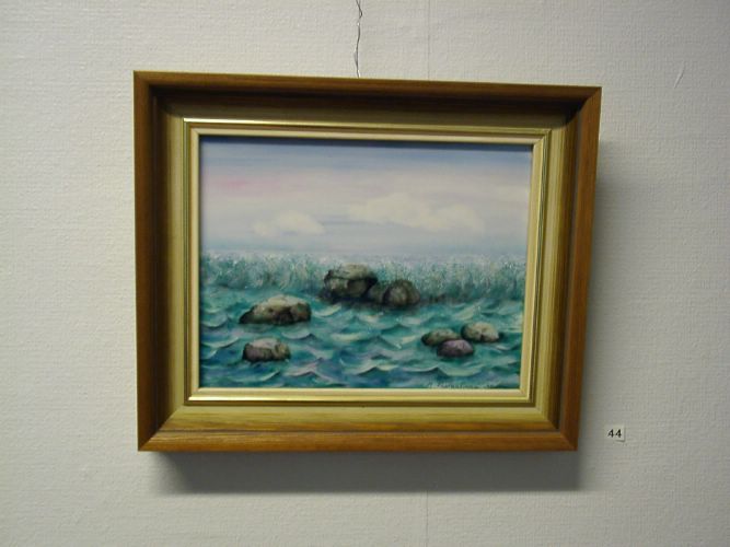 44. Meri (posliinilaatta, 1995, 21 x 25) * [Klikkaa isommaksi kuvaksi]