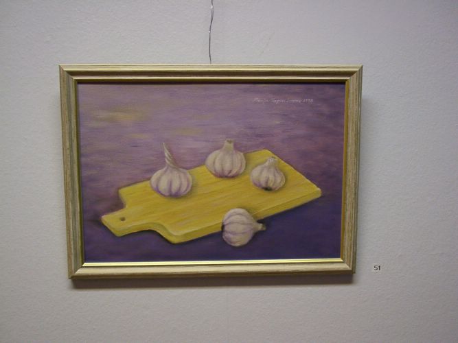 51. Valkosipulit (�ljy, 1998, 25 x 36) * [Klikkaa isommaksi kuvaksi]